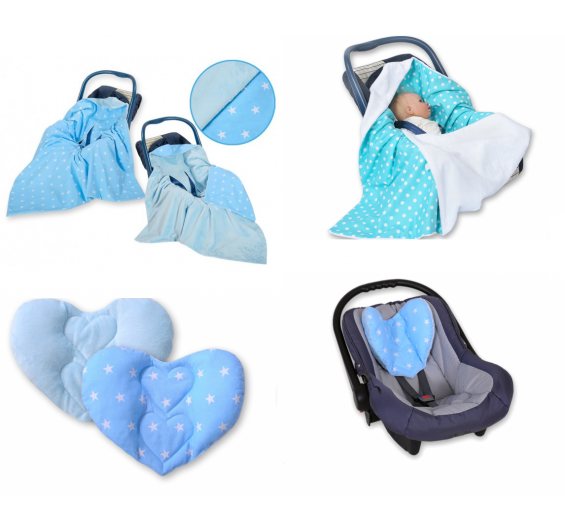 Capa - mantinha para cadeira de bebé e Almofada de suporte para recém-nascido